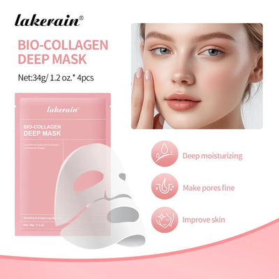 Cross-border Lakerain Collagen Facial Masks Set Face Hydrating Tight To Brighten Hydrogel Mask At Night Wonder Loulou