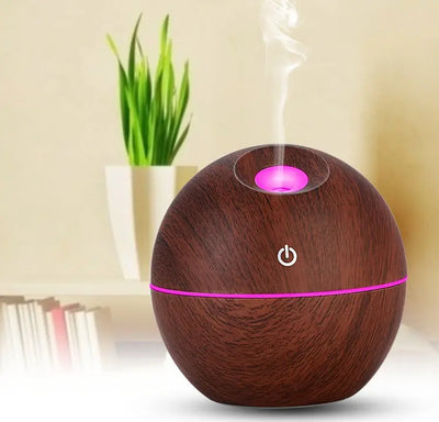 USB Aroma Essential Oil Ultrasonic Cold Steam Diffuser Air Humidifier Purifier 7 Color Change LED Night Light for Home Office Wonder Loulou